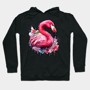 Flamingo Art Hoodie